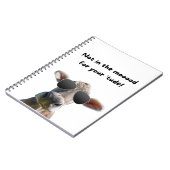 気分が悪い牛のスパイラルノート ノートブック (左側)