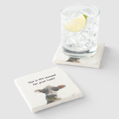 気分が悪い牛大理石コースター ストーンコースター (横)