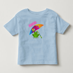 気分が晴れたカエル トドラーTシャツ
