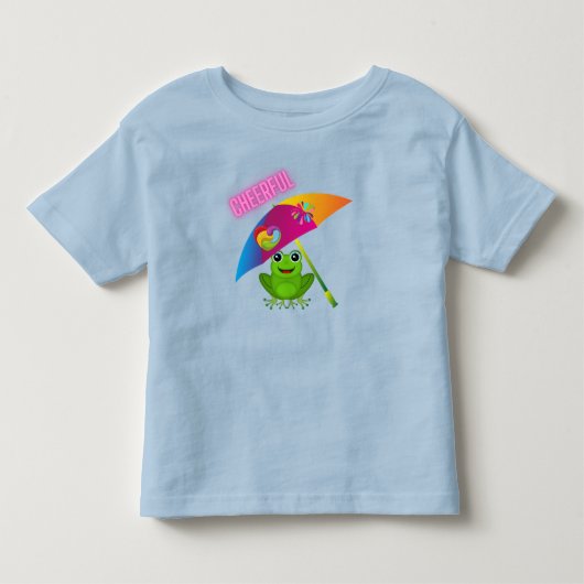 気分が晴れたカエル トドラーTシャツ (正面)