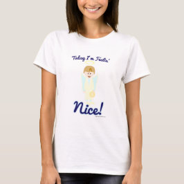 気分が良い 天使のキャラクター Tシャツ