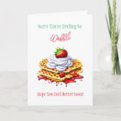 気分が落ちているようで残念 | 早く回復してね カード (正面)