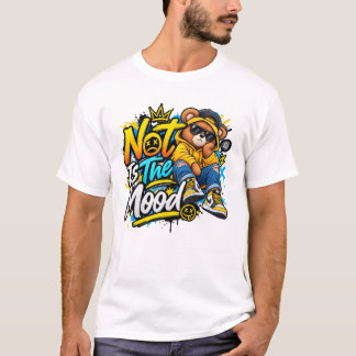気分じゃない – クールベアストリートウェアデザイン Tシャツ