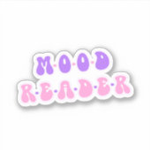 気分で本を読む人 シール (正面)