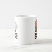 気分で走ってる | カフェインのある存在的な気分 コーヒーマグカップ (中央)