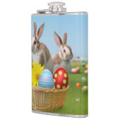 気分のためのイースターかわいい前向きバニー フラスク (左)