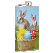 気分のためのイースターかわいい前向きバニー フラスク (右)