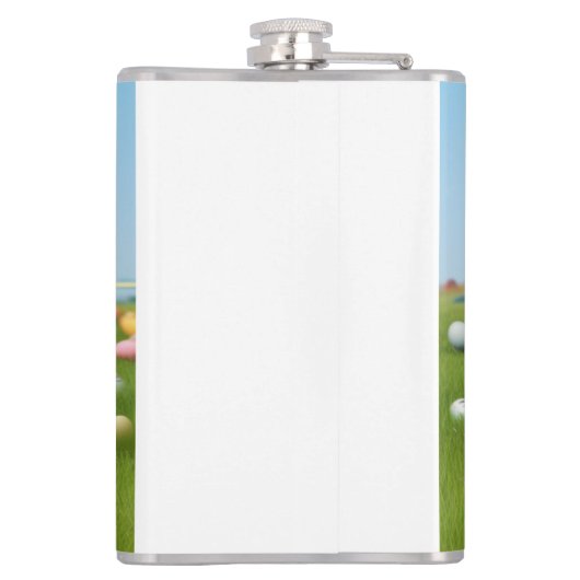 気分のためのイースターかわいい前向きバニー フラスク (裏面)