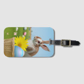 気分のためのイースターかわいい前向きバニー ラゲッジタグ (正面横)