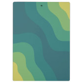 気分のための黄色の緑の前向き抽象芸術 クリップボード (裏面)