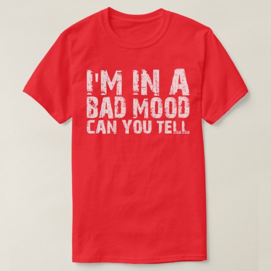 気分の悪い私は1を伝えることができる Tシャツ (デザイン正面)