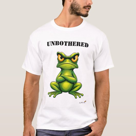 気分はそのまま おもしろい おこりんぼカエル Tシャツ (正面)