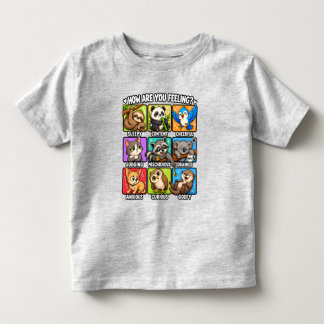 気分はどう?動物の気分 トドラーTシャツ