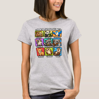 気分はどう?動物の気分! Tシャツ
