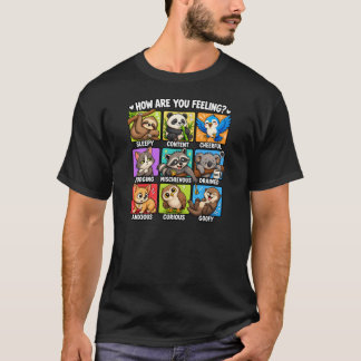 気分はどう?動物の気分 Tシャツ