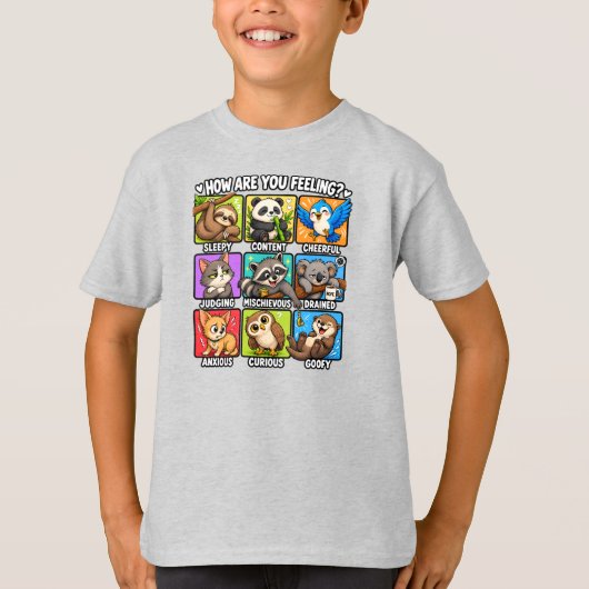 気分はどう?動物の気分 Tシャツ (正面)