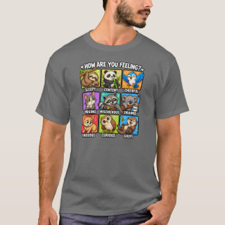 気分はどう?動物の気分 Tシャツ
