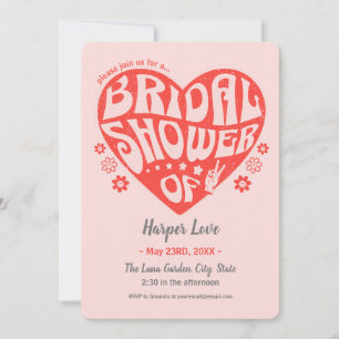 気分はグービー レトロな結婚前お茶会招待状 セーブザデート