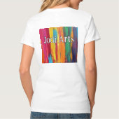 “気分は上々” コットンVネック レディースTシャツ Tシャツ (裏面)