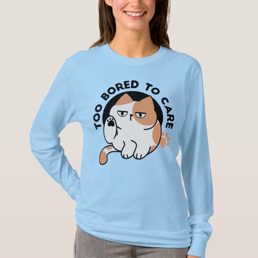 気分は最悪 – 笑えるお疲れネコちゃんの名言 Tシャツ (正面)