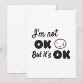 気分は落ちてるけど、そんなものでいい 招待状 (正面/裏面)