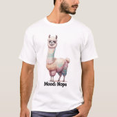 気分はNOPE – 笑える気の強いラマ Tシャツ (正面)