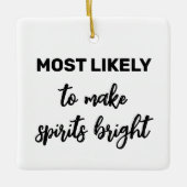 気分を明るくする可能性が最も高い セラミックオーナメント (正面)