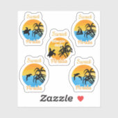 気分を求めてフロリダに沈前向きむ夕日 シール (シート)