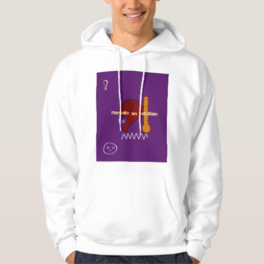 気分を表現したデザイン、怒り パーカ (正面)