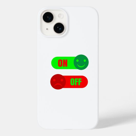 気分オンオフ絵文字スマホケース Case-Mate iPhoneケース (裏面)