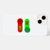 気分オンオフ絵文字スマホケース Case-Mate iPhoneケース (裏面 (横))