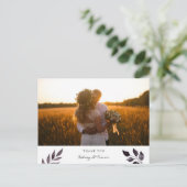 気分モダン水彩写真ありがとうはがき ポストカード (スタンド正面)