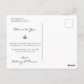 気分モダン水彩写真ありがとうはがき ポストカード (裏面)