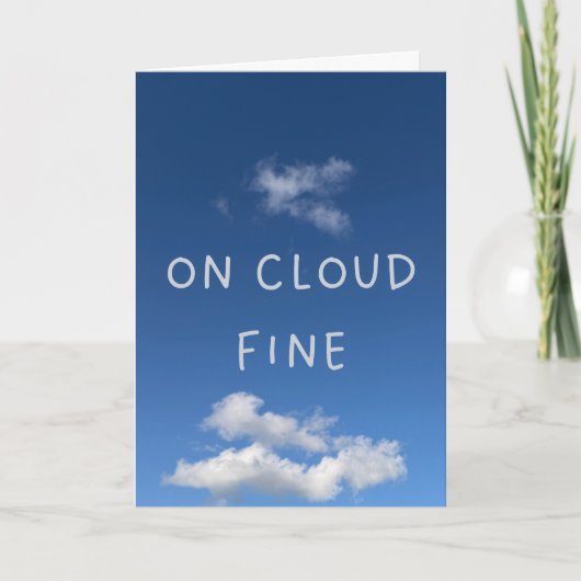 気分上々 On Cloud Fine さわやかブルースカイ カード (正面)