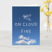 気分上々 On Cloud Fine さわやかブルースカイ カード (黄色い花)