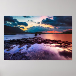 気分大気の夕日 ポスター