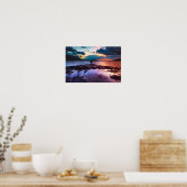 気分大気の夕日 ポスター (キッチン)