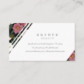 気分屋でエレガントな水彩花卉装飾 名刺 (裏面)