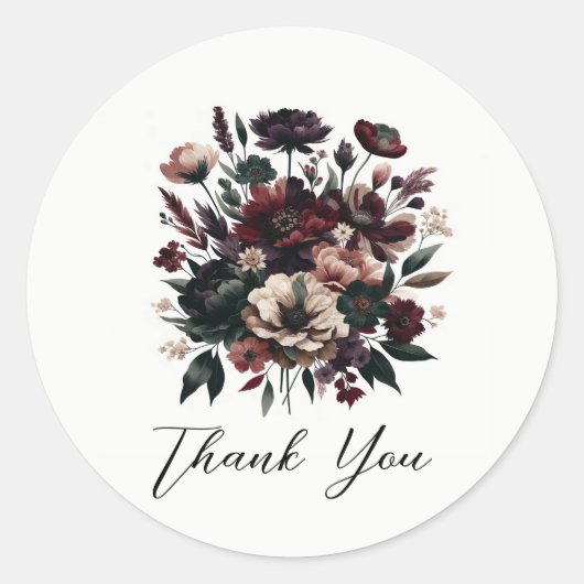 気分屋なリゾートの庭の花のようなボヘミアンベアードウェディング ラウンドシール (正面)