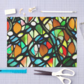 気分屋のステンドグラス効果デコパージュティッシュペーパー 薄葉紙 (クラフト)