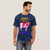 気分屋のユーモア 警告シール クォート Tシャツ (正面フル)