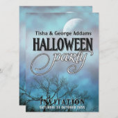 気分屋の月雲 ハロウィンパーティーの招待状 招待状 (正面/裏面)