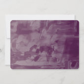 気分屋の花嫁 紫 ゴールド ブラック ウェディング 招待状 (裏面)