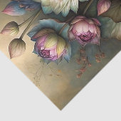 気分屋の蓮の花の植物学的な切り絵細工 薄葉紙 (詳細)