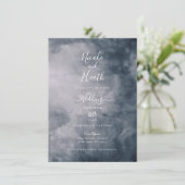 気分屋の青空と雲の天の結婚式 招待状 (スタンド正面)