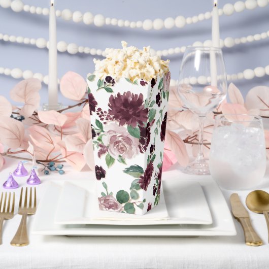 気分転換 |ドラマチックな紫のワインバラパターン フェイバーボックス (ウェディング)