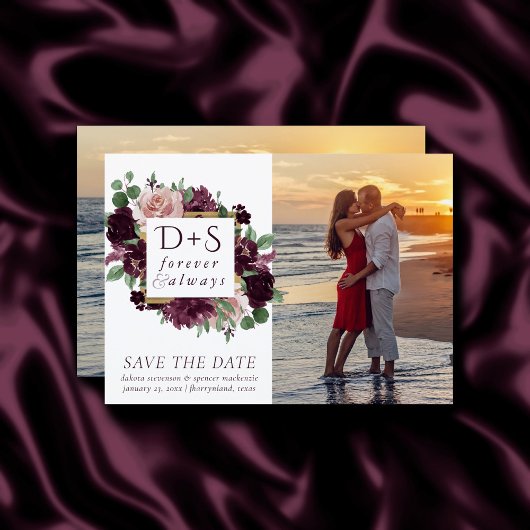 気分転換 |ドラマチックな紫のワインバラ写真 セーブザデート