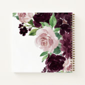 気分転換 |ドラマチックな紫色のフォトゲストブック ノートブック (裏面)