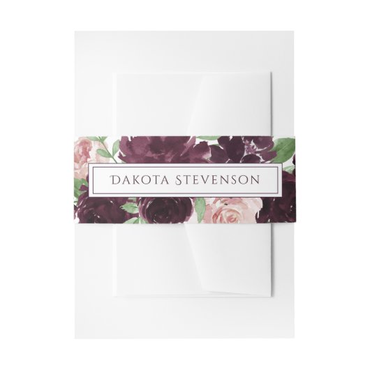 気分転換 |ドラマティックパープルワインバラカスタム 招待状ベリーバンド (正面例)