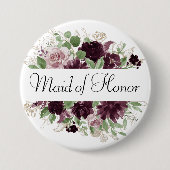 気分転換 |ドラマティックパープルワインブライダルパーティ 缶バッジ (正面)